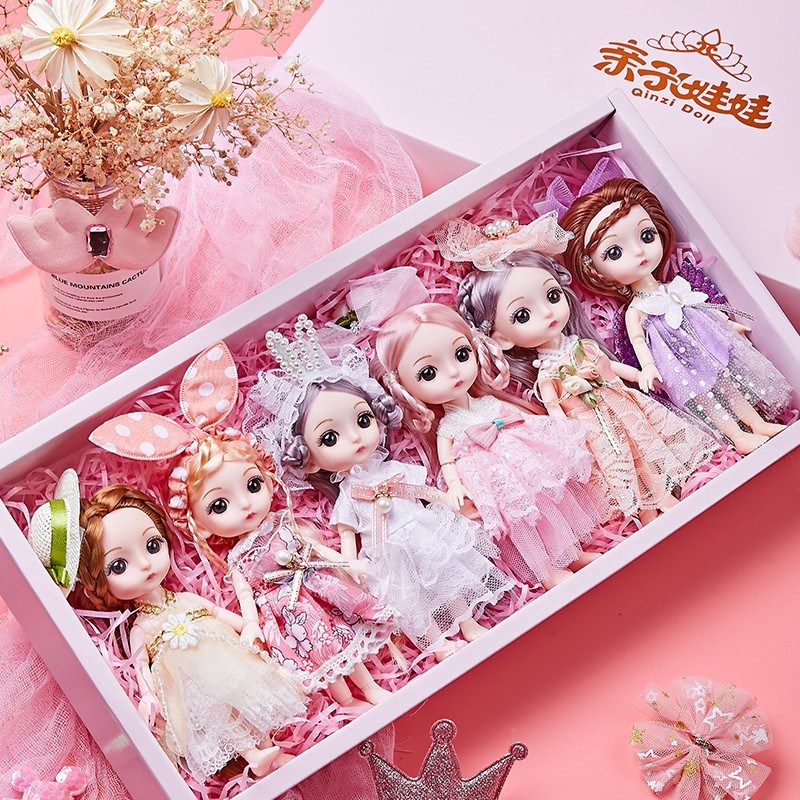 Little Girl Subnet Red Toy 4 Girl Kids 6 Girl Doll 3-9 Years Old Three Princess 2024 Birthday Gift