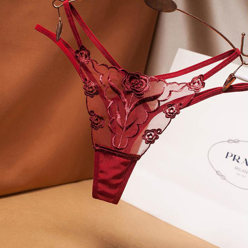 Sexy Sexy Underwear Female Transparent Large Size Lace Seduction Passion Hot T-Shaped Panties Flirting Free Temptation T-Back