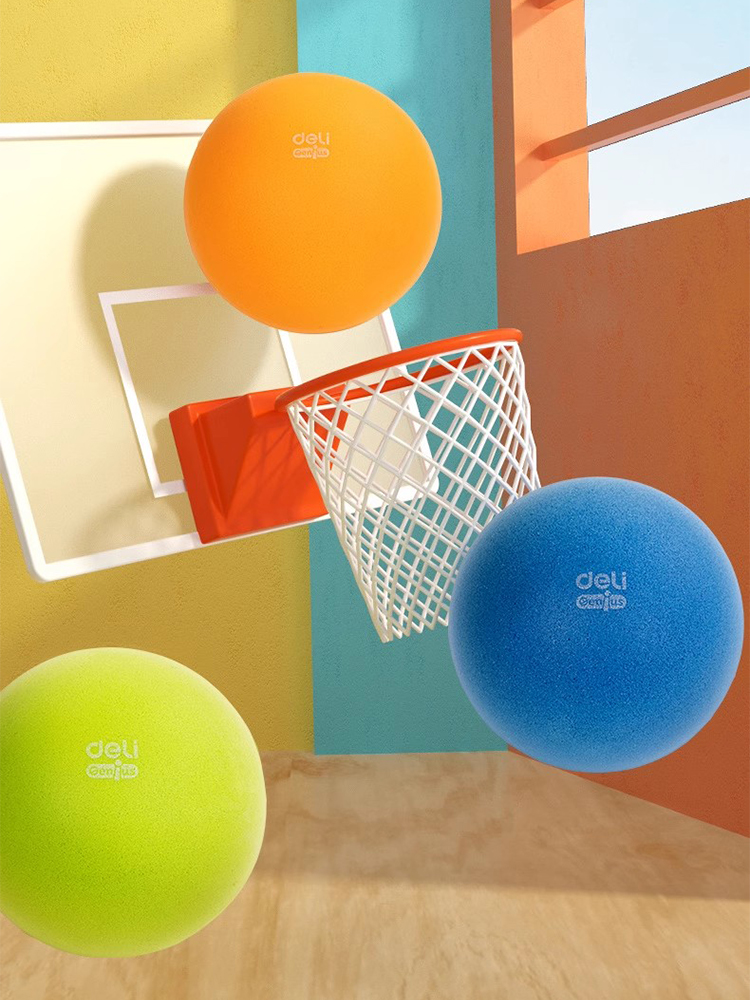 Mute Racket Ball Kids Indoor Training Sports Toy No. 7 No. 5 Kindergarten Light Sound Ball Sponge Ball