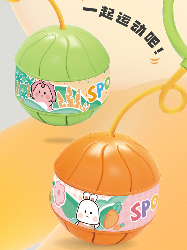 New Product Kids Flash Bouncing Ball Encourage Handy Gadget One-Foot Fitness Ball-Foot Swing Ball Kindergarten Sense