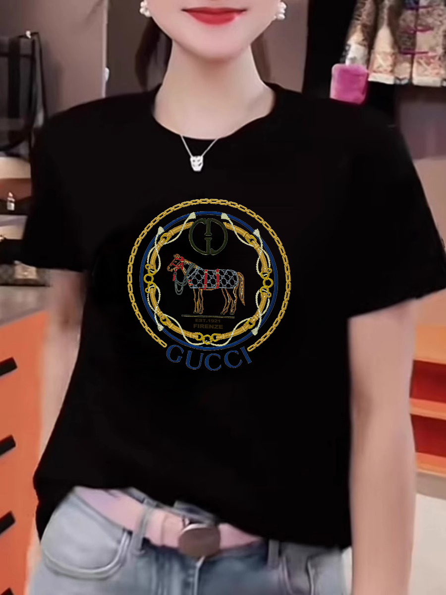 American Retro White Shoulder Short Sleeve T-Shirt 2025 New Arrival Summer Pure Cotton Stylish Slim Looking Fat Hiding Top Women