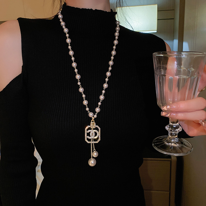 New Chinese Pearl Necklace 2025 New Arrival Best Selling Light Luxury Minority Long High Profile Retro Chinese Style Pendant Accessories