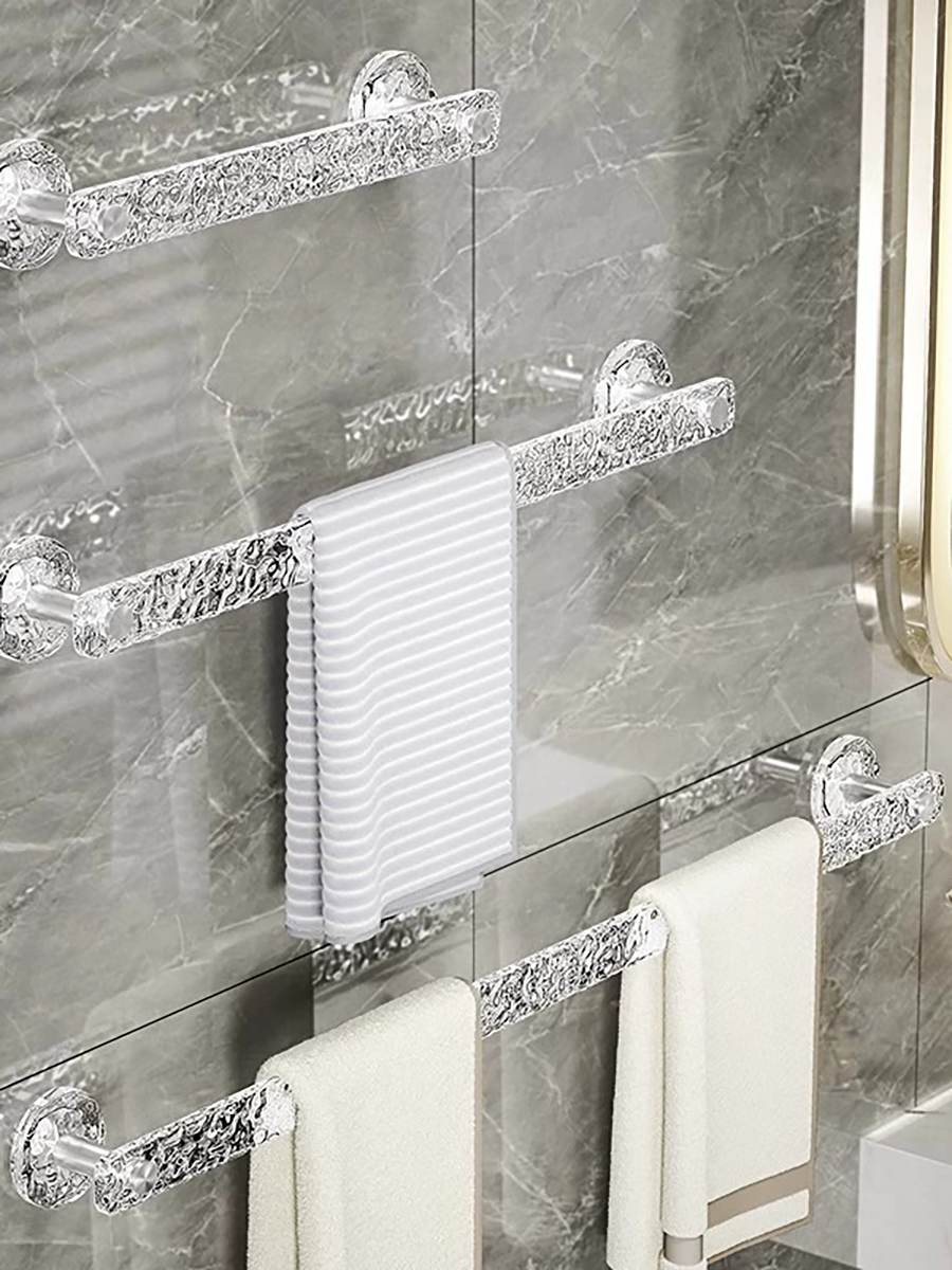 Water Ripple Slipper Rack Bathroom Hanger Punch-Free Toilet Acrylic Shelf Drain Shoe Storage Fantastic