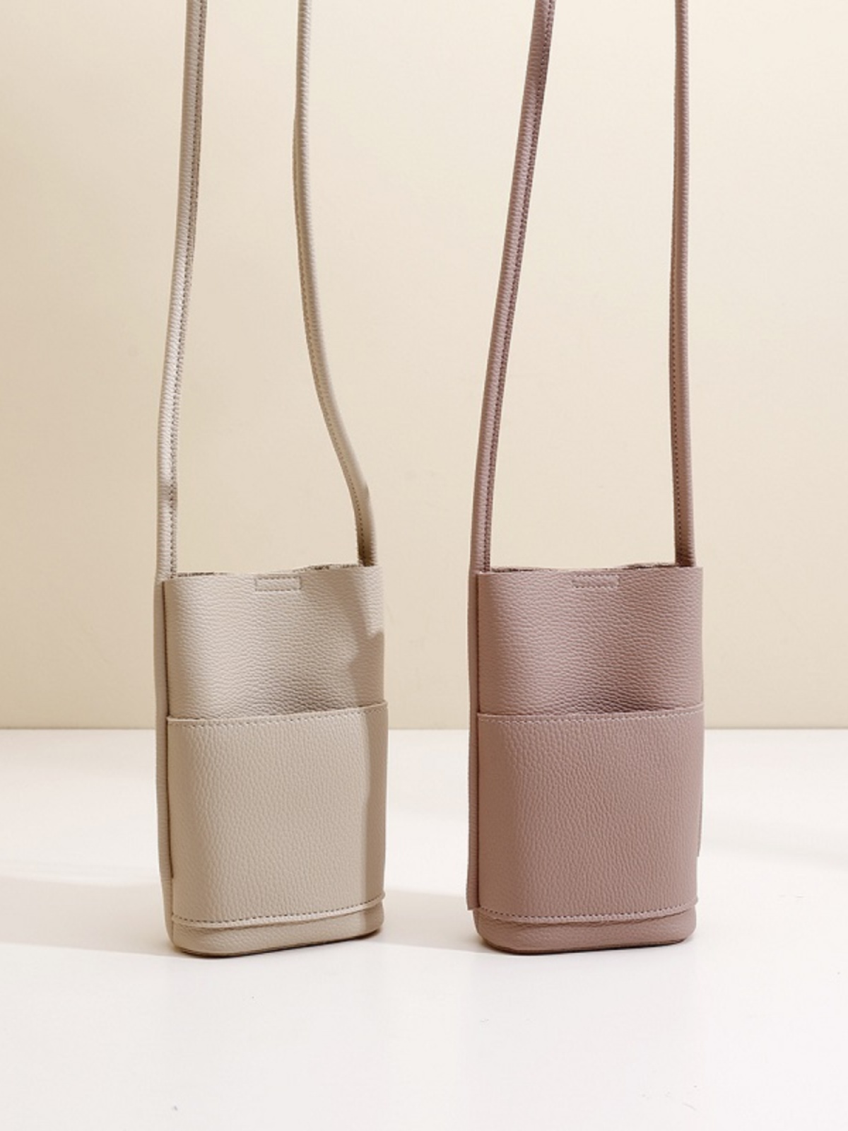 Soft Leather Crossbody Phone Bag Fancy Cosmetics Bag Small Bag 2024 New Arrival Western Style All-Matching Walking Shopping Mini Bag