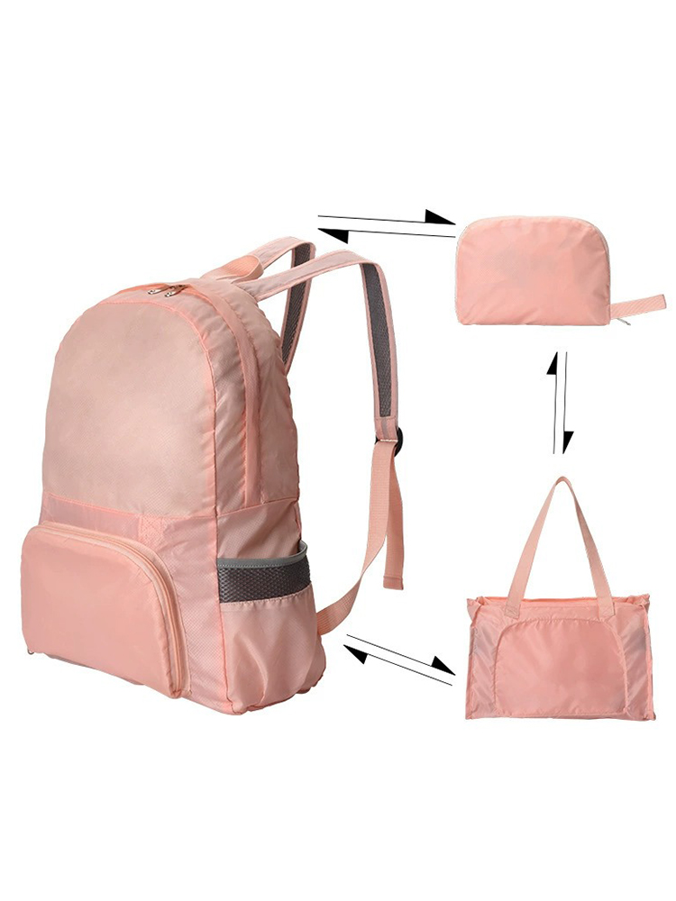 Portable Folding Storage Bag Dual-Use Foldable Backpack Outdoor Sports Waterproof Hiking Lightweight Travel Backpack