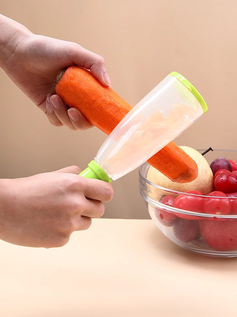 Fruit & Vegetable Peeler with Collection and Storage Type Beam Knife Device Multifunctional Storage Fruit Cutting Supplies For Home Storage Type