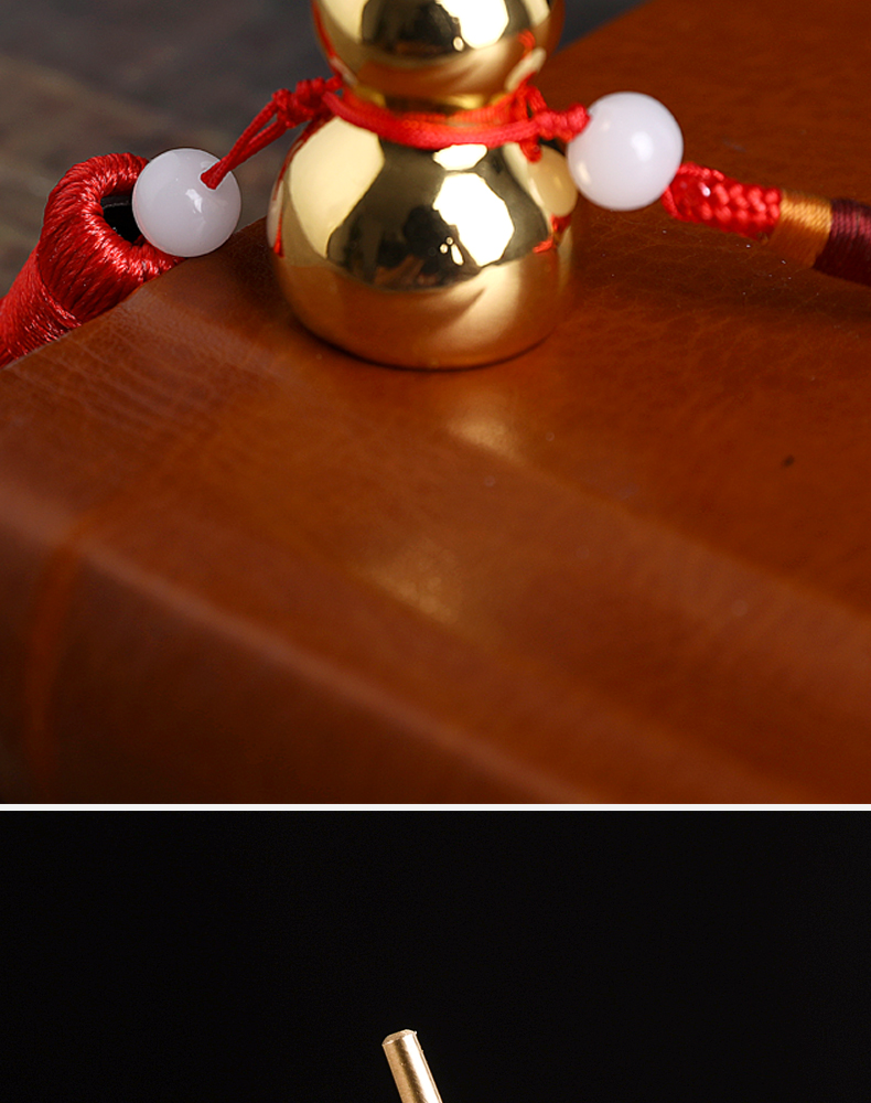 Copper Gourd Car Pendant - Luck & Elegance