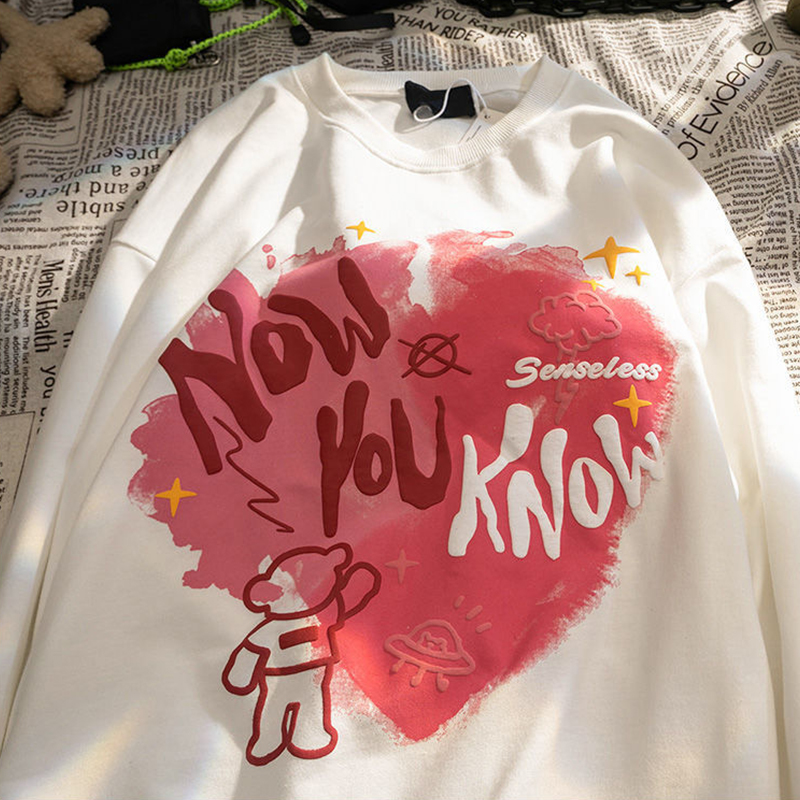 Plus Size Sweatshirt Female 202 Spring & Fall Chinese Fad New Arrival Loose Fat mm 100.00kg Easiest for Match Mid-Length Thin Thick Fleece Tops