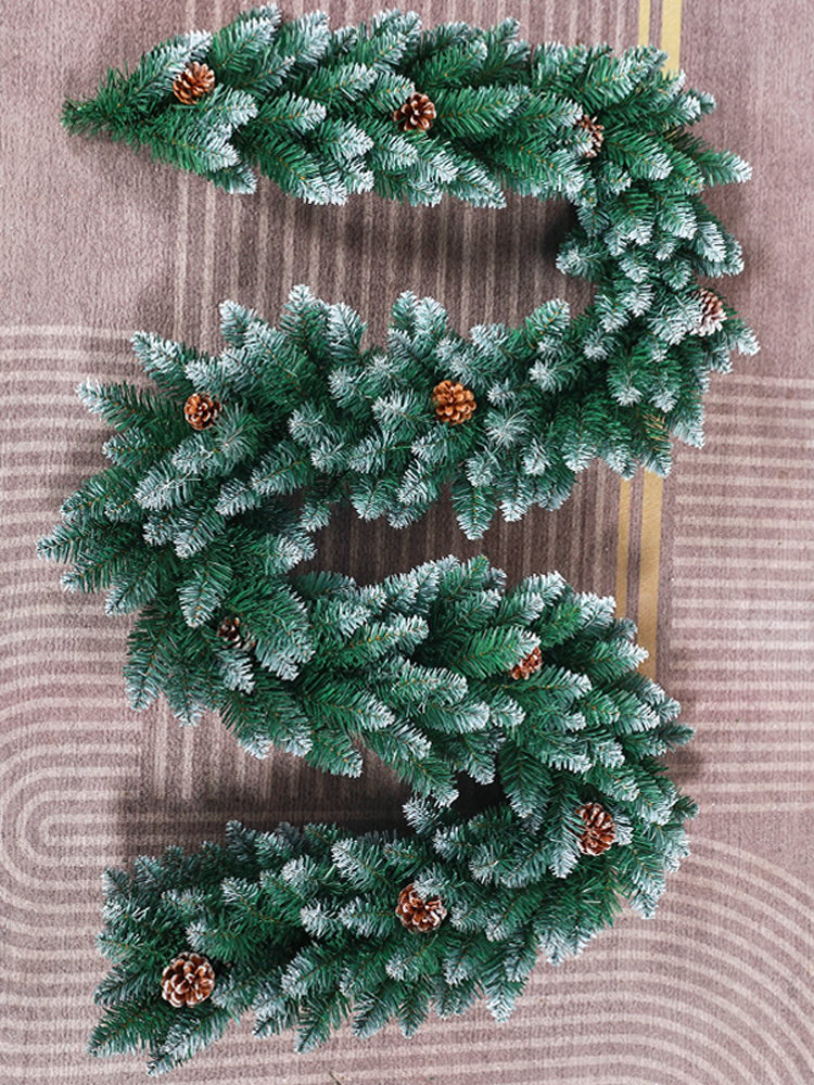 Christmas Tree Decoration Rattan Creative Decoration Floor Garland Pendant Decoration Atmosphere Scene Layout Holiday Door Hanging