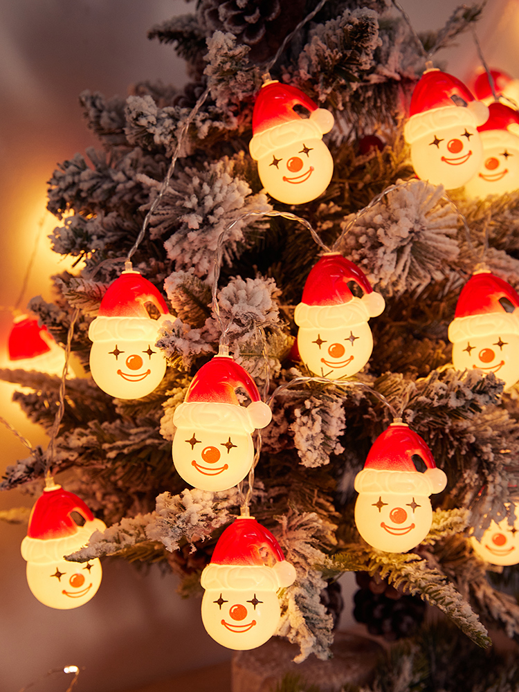 Christmas Decoration Supplies Snowman Creative Clown Lighting Chain Christmas Tree Pendant Window Shopping Mall Hanging Decoration Scene Layout