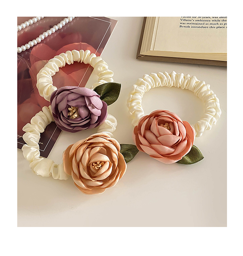 Elegant Flower Ponytail Hair Band