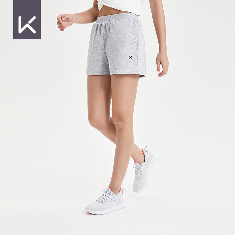 Keep Yoga Exercise Shorts Women's Fitness High Waist Slim Looking Outdoor Casual Running Knit Breathable All-Matching Pants