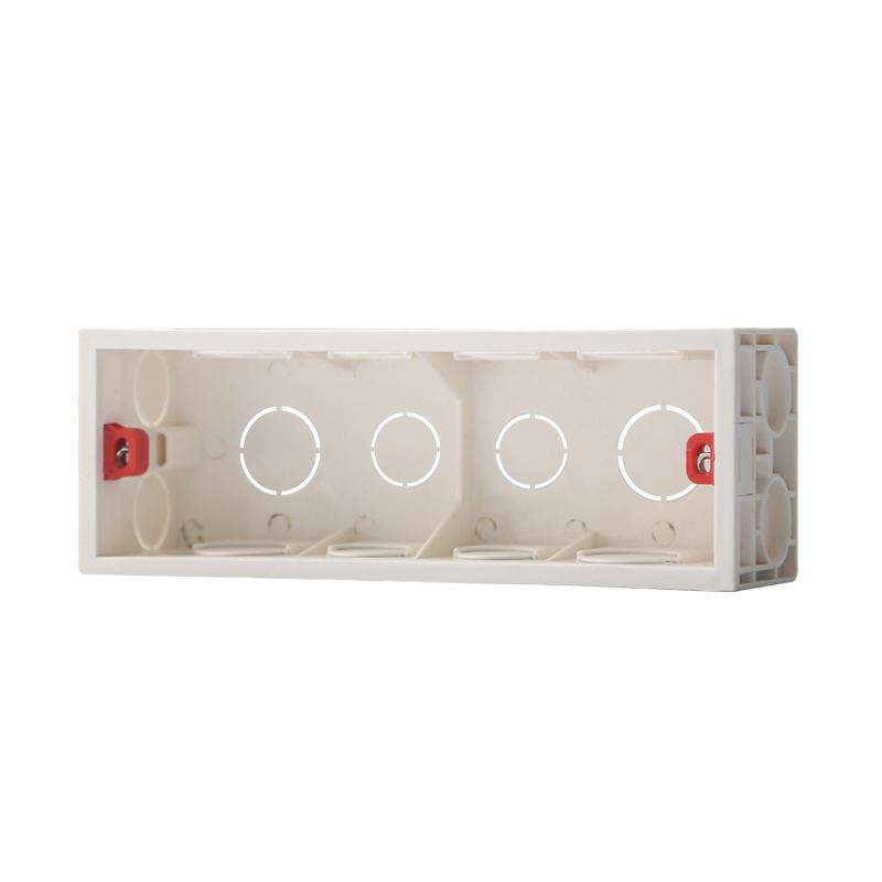 118 Type Neutral Two-Position Three-Position Four-Position Concealed Junction Box Assembly Line Box Switch Socket Cassette Rectangular Bottom Case