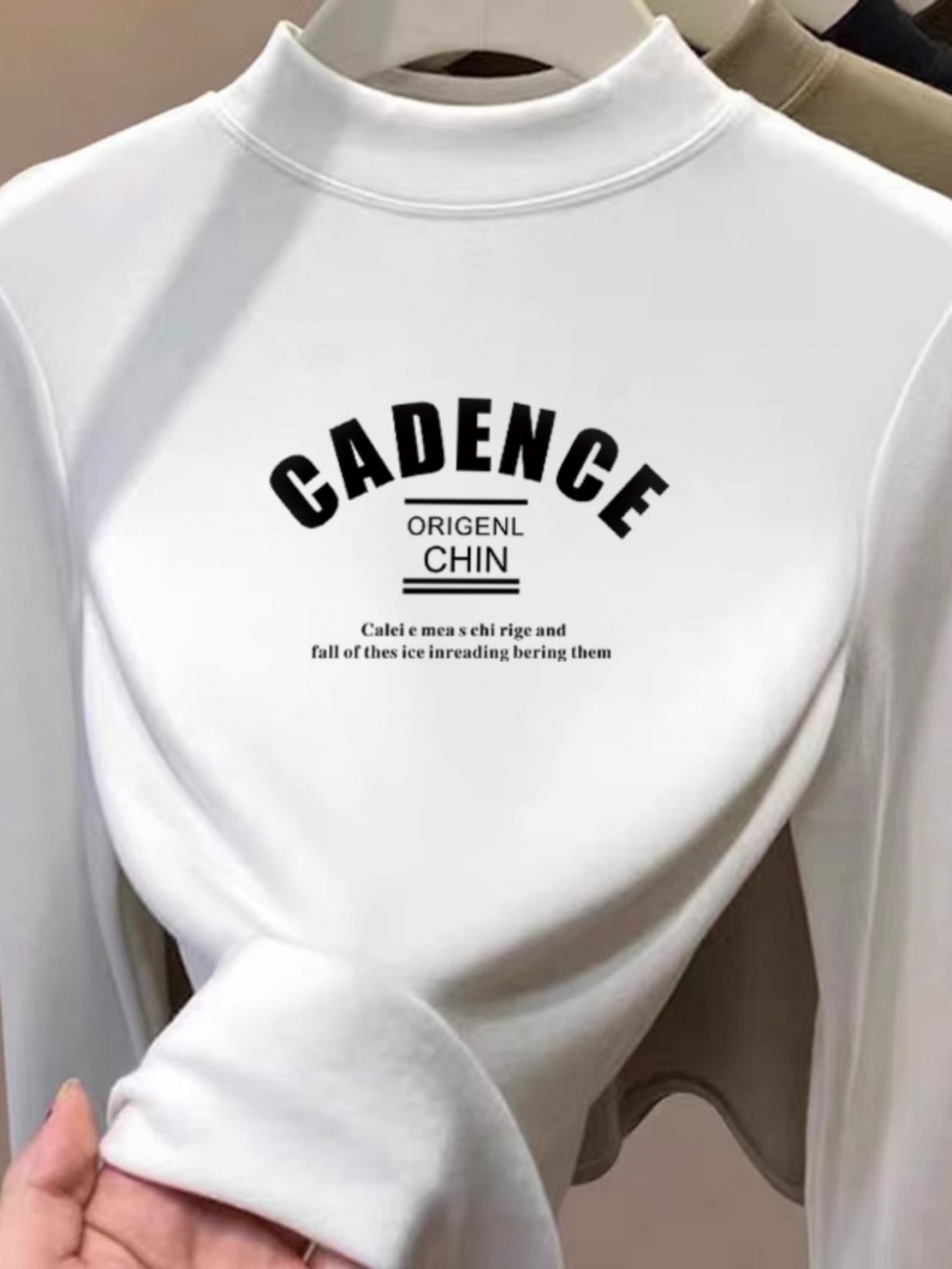 Dralon Thickened Warm Coat Bottoming Shirt for Women Fall and Winter New Arrival Slim Youthful Half Turtleneck Shoulder Long Sleeves T-Shirt Women