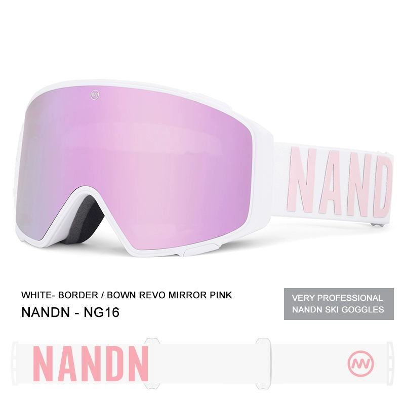 Nandn Nanen Ski Goggles Cylindrical Magnetic Film Replacement Ball Column Shared Double-Layer Lens Anti-Fog Replaceable Lens NG16