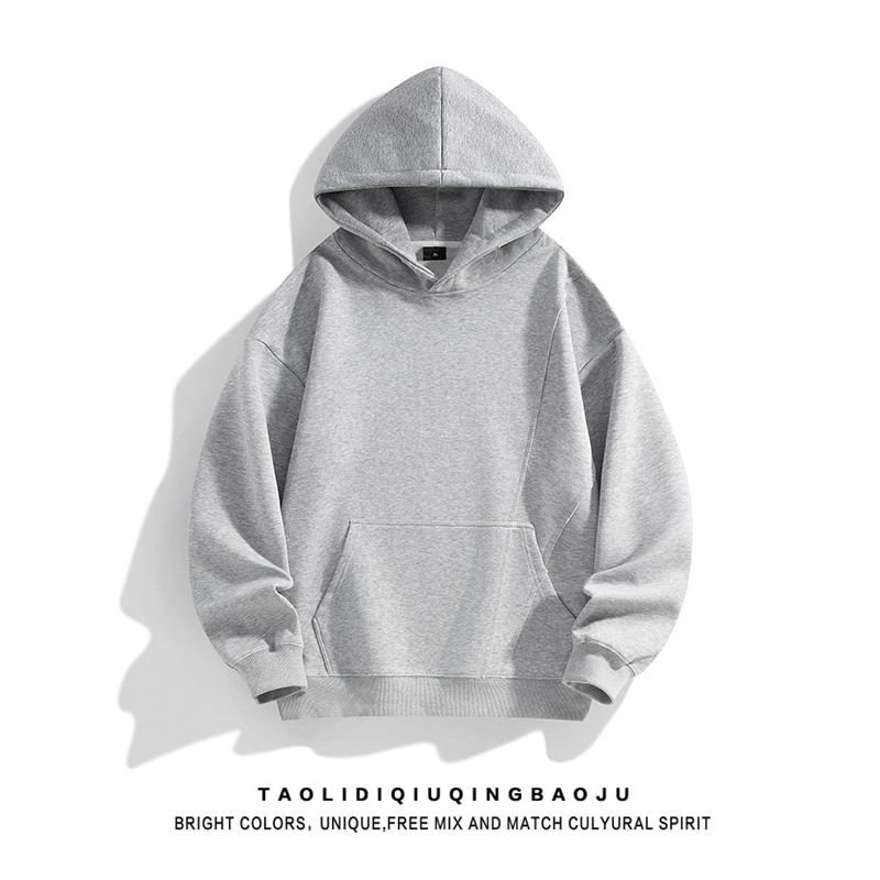 Japanese Style Simple Pure Color Asymmetrical Patchwork Hoodies Sweatshirt Women Fall Loose BF Idle Style Casual Couple Coat