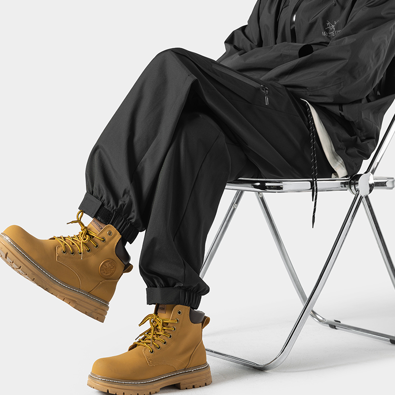 Fashion-Black Waterproof Spring Jogger Pants Casual Working Pants