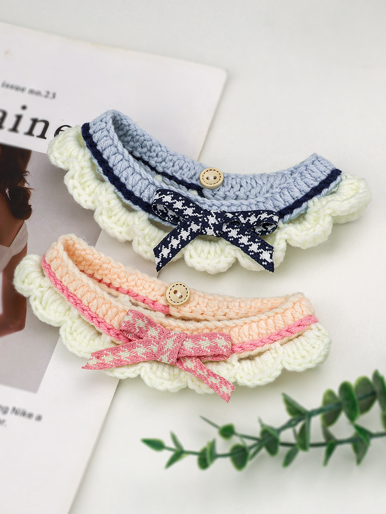 Cat Scarf Pet Bow Scarf New Year Ornaments Kittens Ragdoll Saliva Towel Puppy Dog Collar Bib