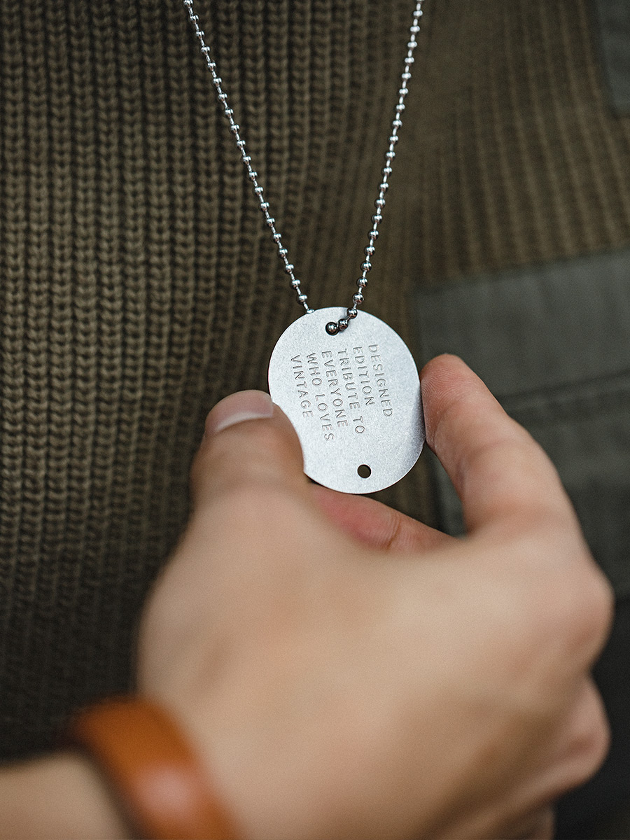 American Retro Pendant Disco Jumping Cool Earth Handsome Dog Tag