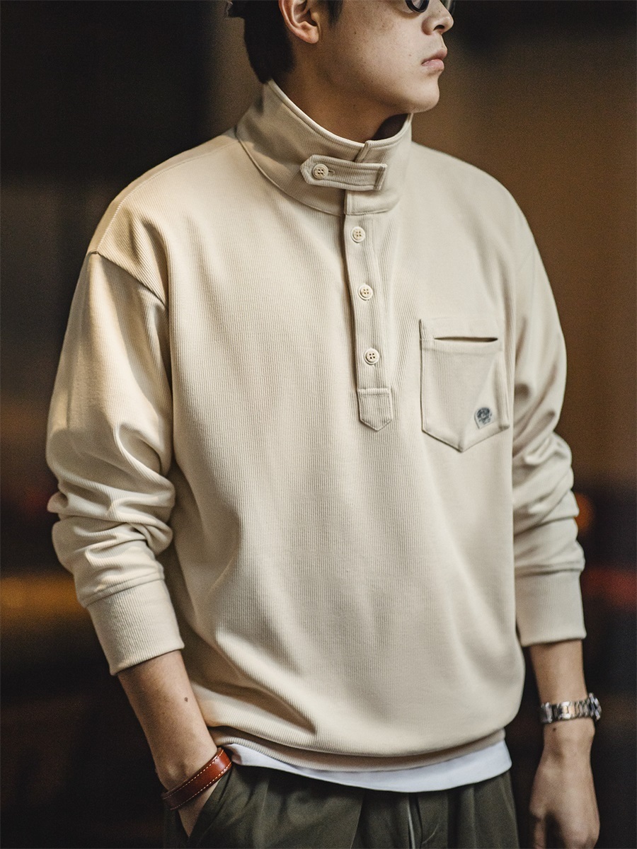 Marden Casual Sweatshirt Lapel Polo Shirt Spring Overalls