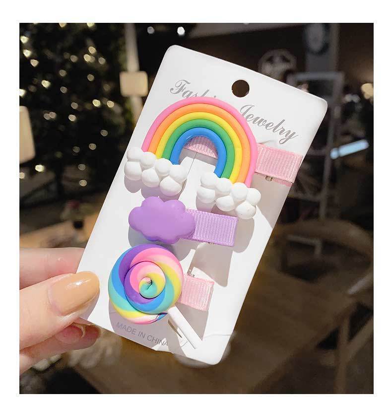 3-Piece Kids Rainbow Hair Band Set