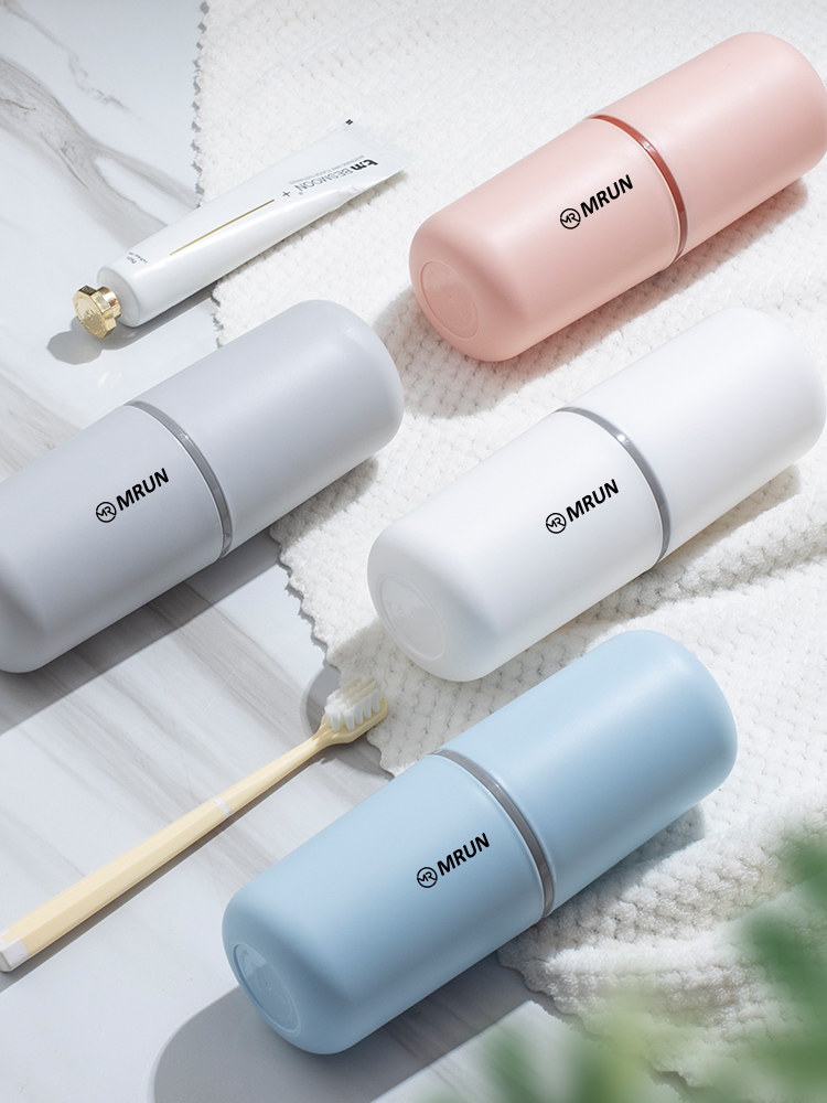 Travel Portable Family Toothbrush Case Gargle Cup