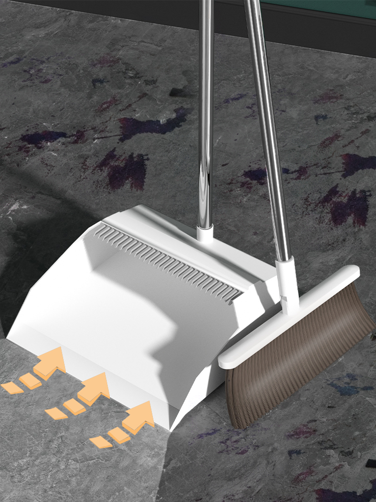 Broom Dustpan Suit Combination For Home 2024 New Arrival Tile Sweeping Gadget Soft Fur Broom Broom Indoor Bean Bag