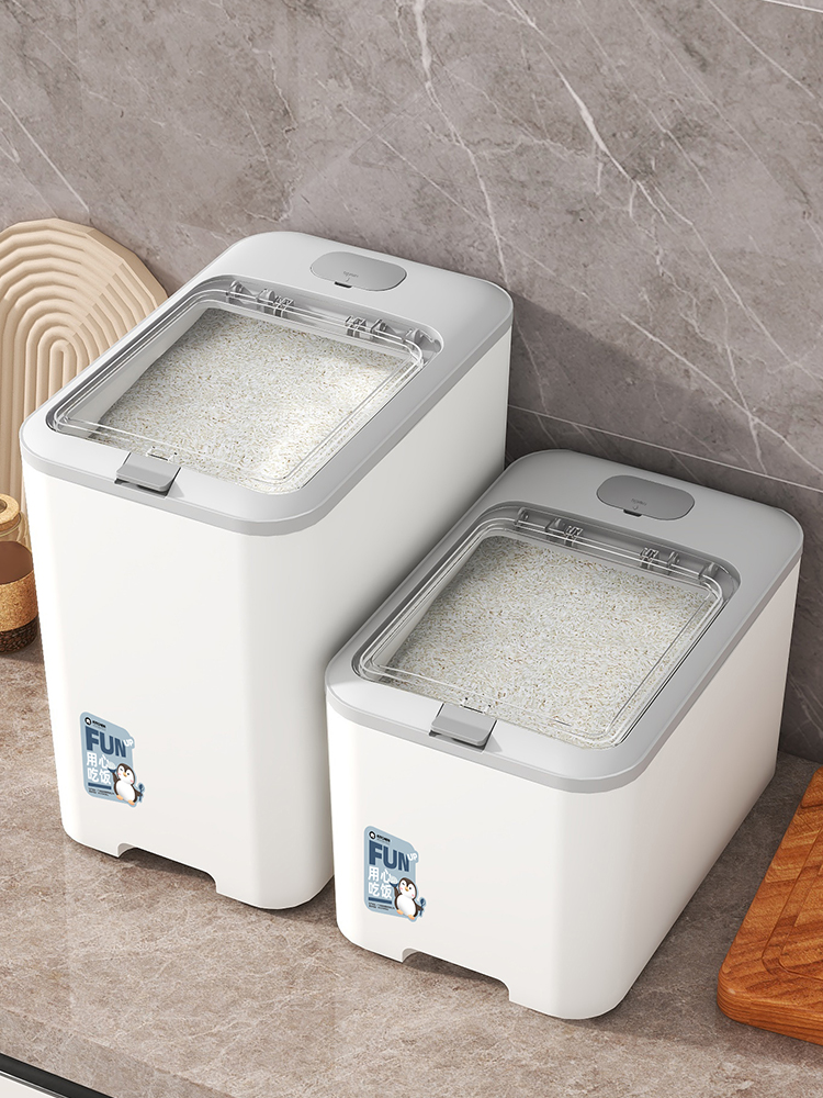 Rice Bucket For Home 25.00kg Pack 2024 New Arrival Insect-Proof Moisture-Proof Sealed Noodle Jar Grain Bucket Rice Jar Food Grade Storage Tank