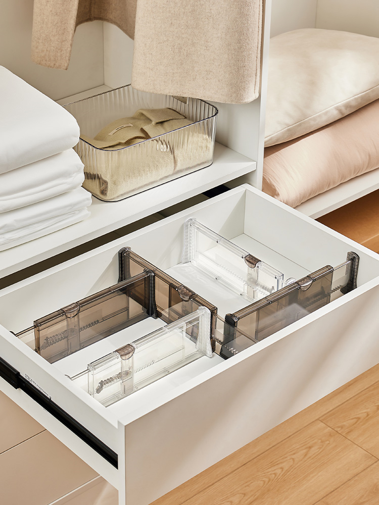 Creative Drawer Telescopic Intimates Storage Divider Plastic Finishing Layered Baffle Partition Board Partition