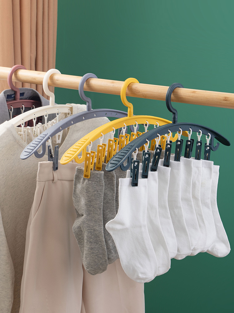 Dormitory Fantastic Household Underwear Multi-Clip Hanger