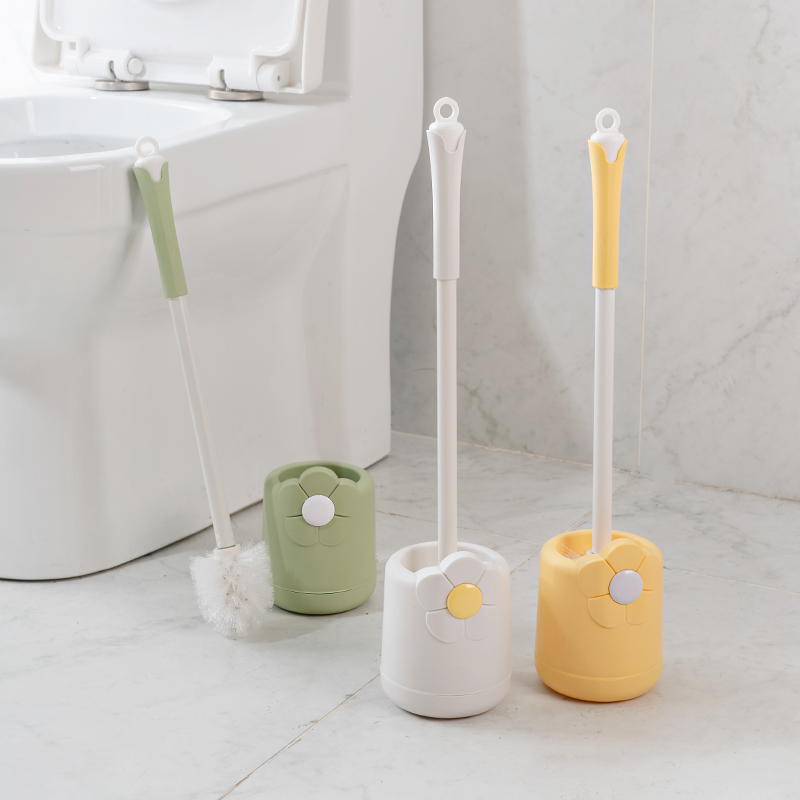 New Arrival Punching Washing Base Bathroom Home Free Toilet Brush Dead Corner Cleaning Brush Practical Toilet For Home No Home
