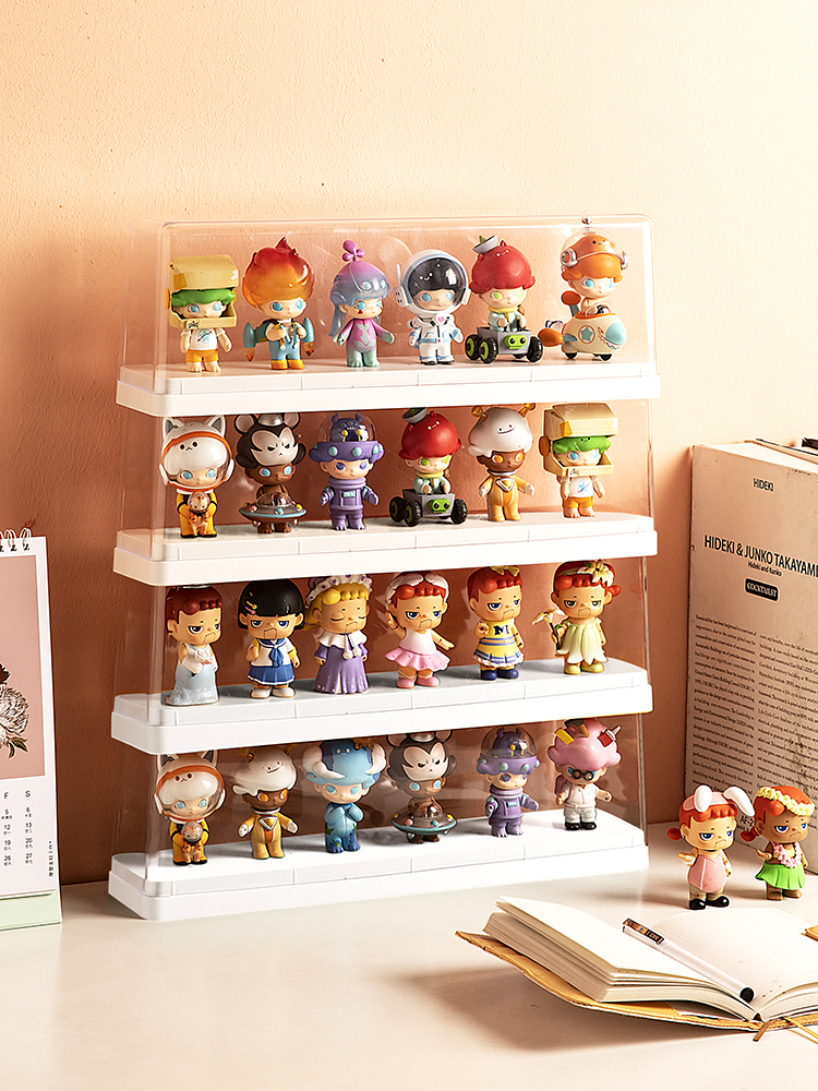 Dustproof Stackable Doll Storage Display Rack