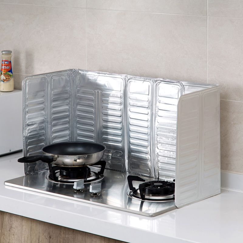 Cooking Stove Oil Baffle Plate Thermal Baffle Oil Kitchen Baffle Aluminum Foil Jujiajia Splash-Proof Heat Insulation Supplies Gas Stove