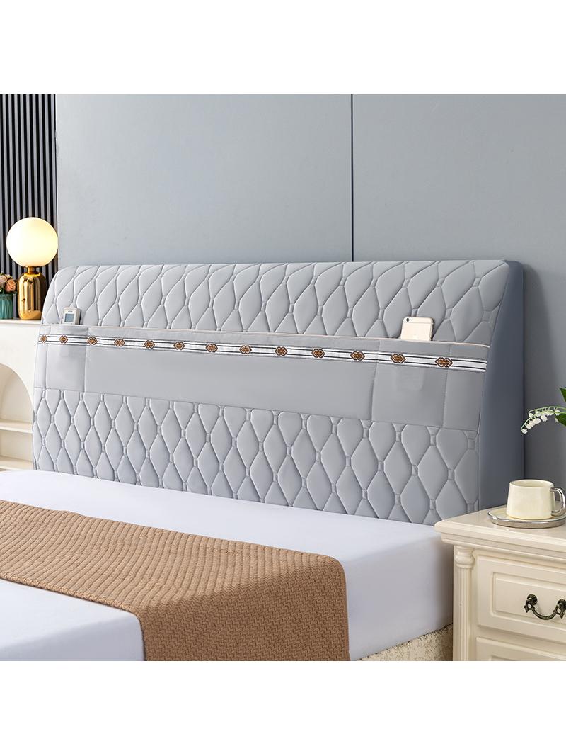 Jujiajia Trendy Thickened Bedside Cover Summer Soft Pack Bed Head Cover Bedside Backrest Anti-Collision Neutral Dustproof Protection