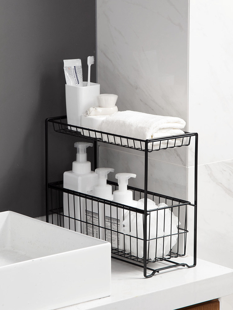 Kitchen Storage Rack Multi-Functional Multi-Layer Countertop Seasoning Rack Sink Bathroom Supplies Bathroom Storage Rack