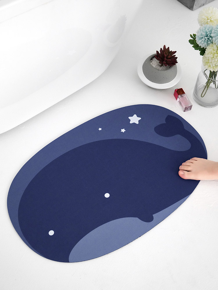 Dancing Whale Ykmore Bathroom Diatom Mud Absorbent Pad