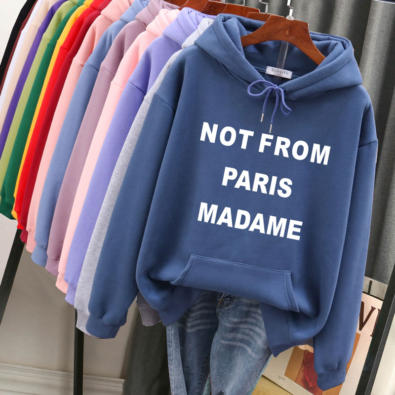 Fleece-Lined 2022 New Early Spring Loose Hoodie