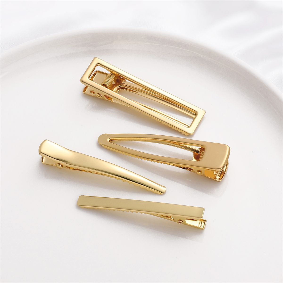 Gold Duckbill Clip and Star Hairpin Sweet Girls' Hair Accessories