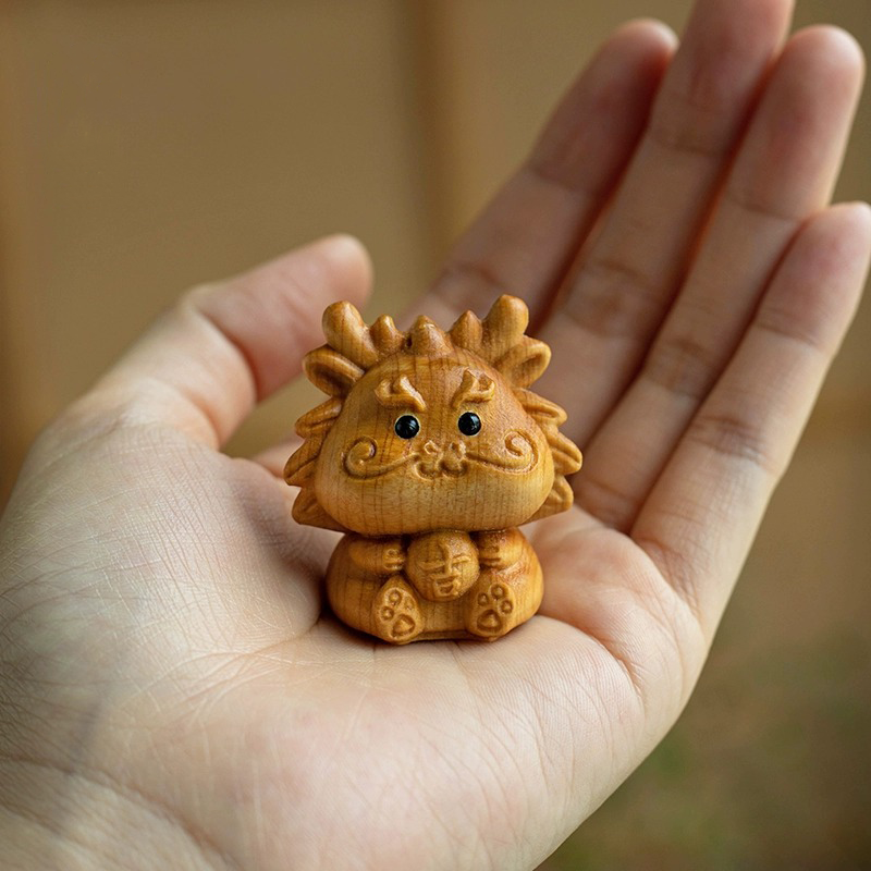 Zodiac Dragon Snake Decoration Desktop Friends Thuja
