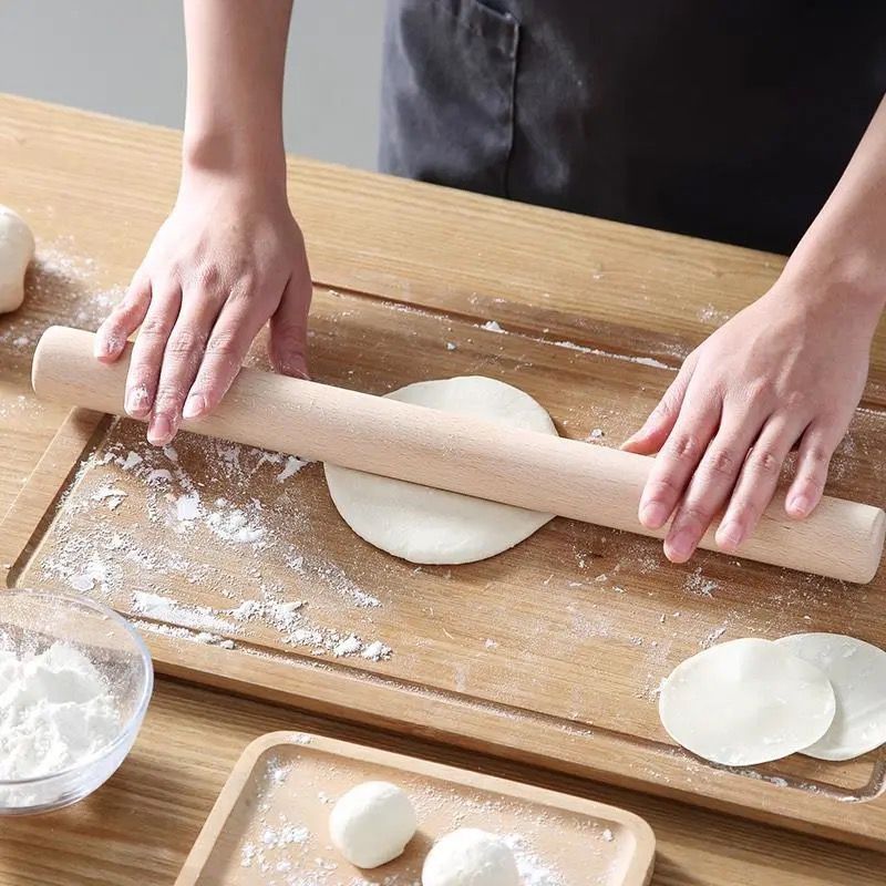 Smiley Face Meal Spoon 1 + Rolling Pin 24 CM1 + Silicone Cup Brush 1