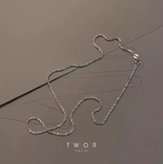 [9.9 Yuan 3 Pieces] Sparkling Clavicle Chain Neck Chain Simple Necklace Choker Pure Necklace Chain without Pendants Female Summer