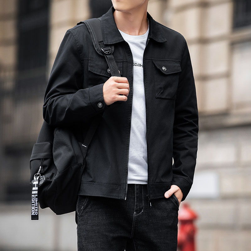 Outdoor Work Clothes Jacket Men Fashion Brand All-Matching New Arrival Windproof Outwear Men's Fall and Winter Fleece-lined Thermal Top