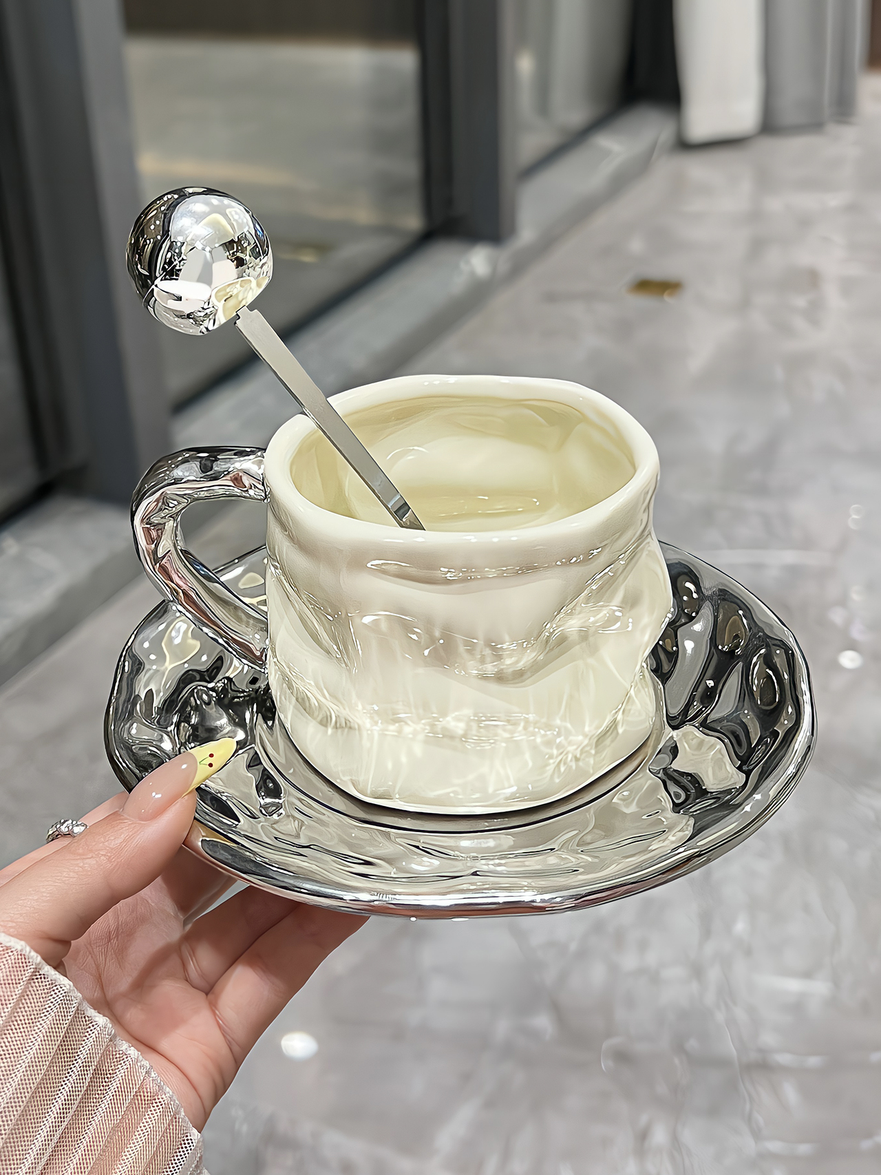 Good-looking Accessible Luxury Coffee Cup High-End Exquisite Girl's Ceramic European Afternoon Tea Tea Set Cup and Saucer Suit Fancy