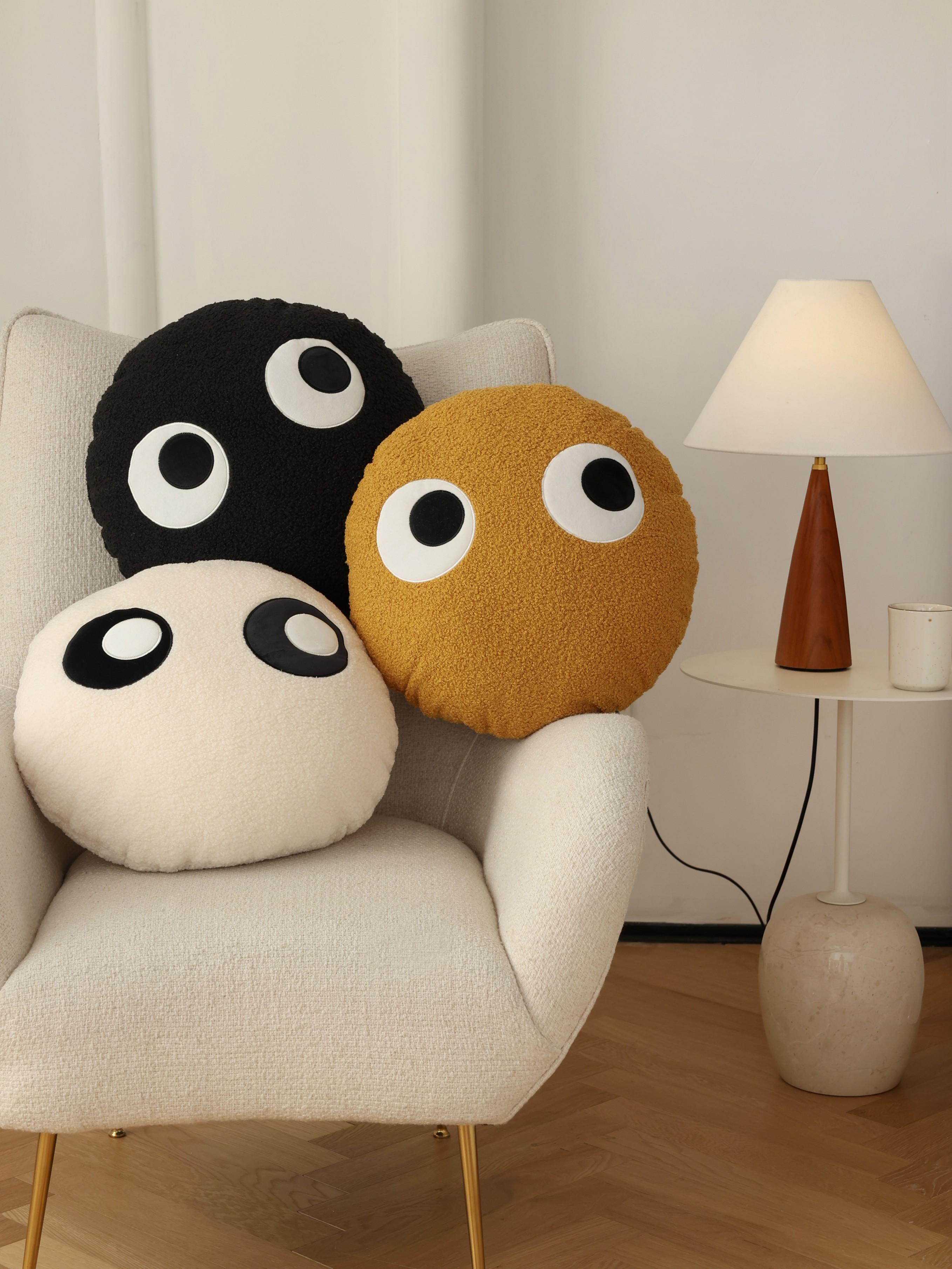 Pillow Sofa Living Room round Pillow Stuffed with Core Cartoon Cute Bay Window Thickened Waist Pillow Backrest Headboard Cushion