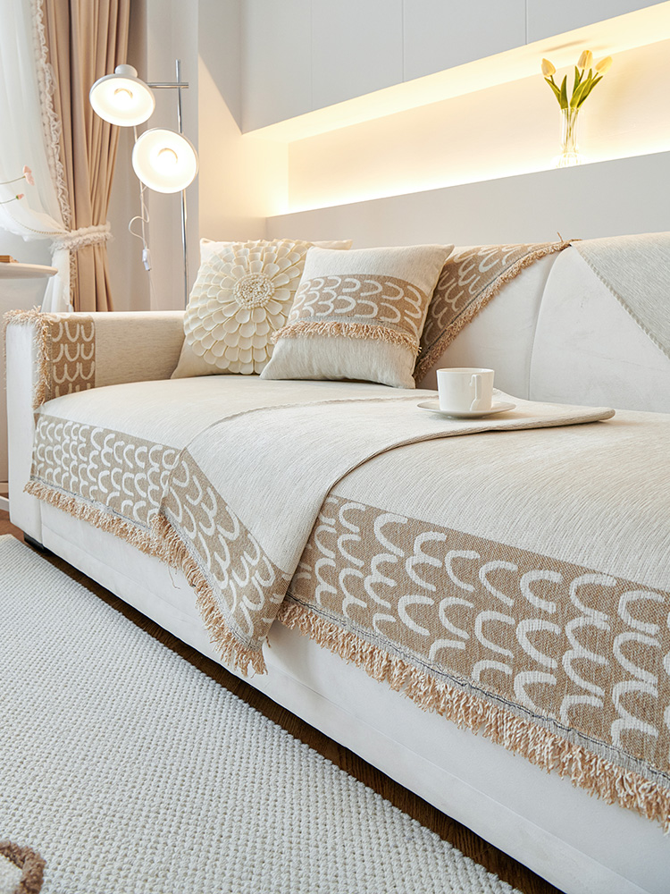 Chenille Sofa Cushion All Year Round Neutral New Arrival 2025 Non-Slip Leather Sofa Cover Slipcover Cushion Sofa Cover Cloth