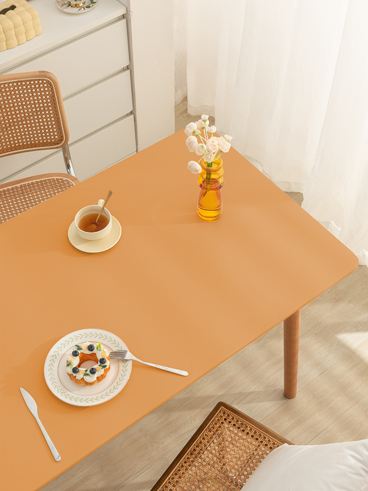 Disposable Waterproof Leather Desk Cloth Dining Table Cushion Oilproof and Heatproof Tablecloth Coffee Table Cloth Placemat Thermal Insulation Tablecloth Dining Table Cushion