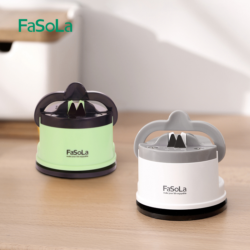 Fasola Fabulous Sharpening Product For Home Kitchen New Arrival Simple Sharpening Stone Mini Suction Cup Quick Sharpening Scissors Kitchen Knife