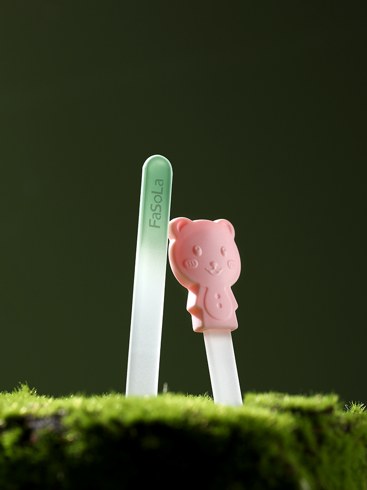 Fasola Glass Frosted Double-Sided Polishing Nail Scrubber
