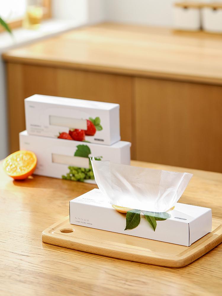 Fasola For Home Food Freshness Protection Package Disposable Thickened Sealed Bag Large and Small Sizes Grocery Bag Vegetable Packaging Bag