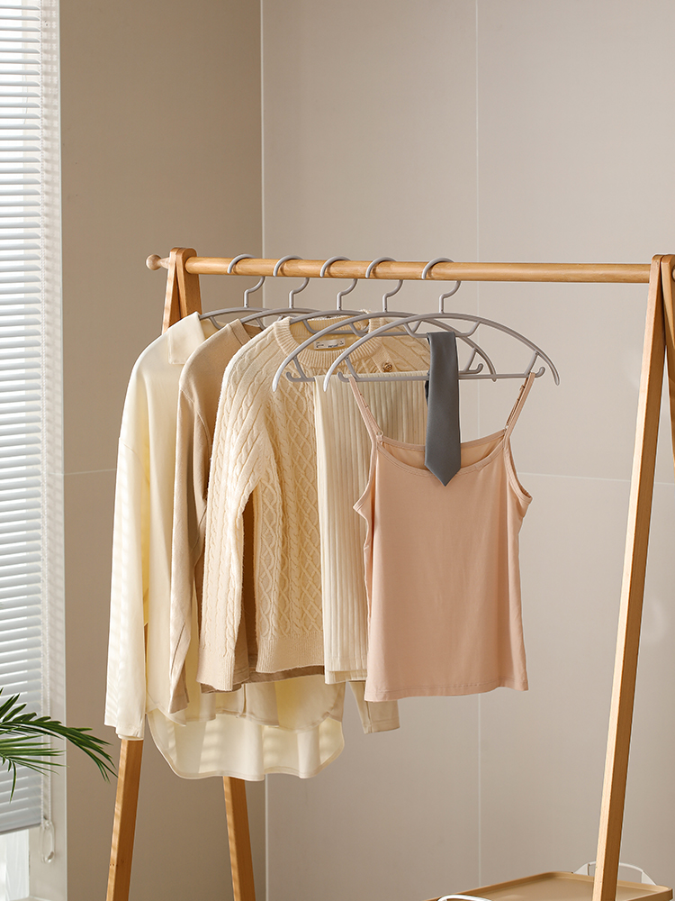 Fasola Non-Marking Drying Rack Sub-For Home Hanger Clothes Air Clothes Dormitory Students Underwear Wind and Skid Clothes Hanger